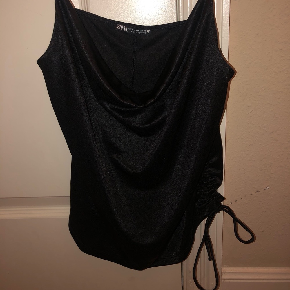 ZARA SILK STRAP TANK